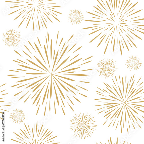 seamless pattern new year firework vector illustration EPS10