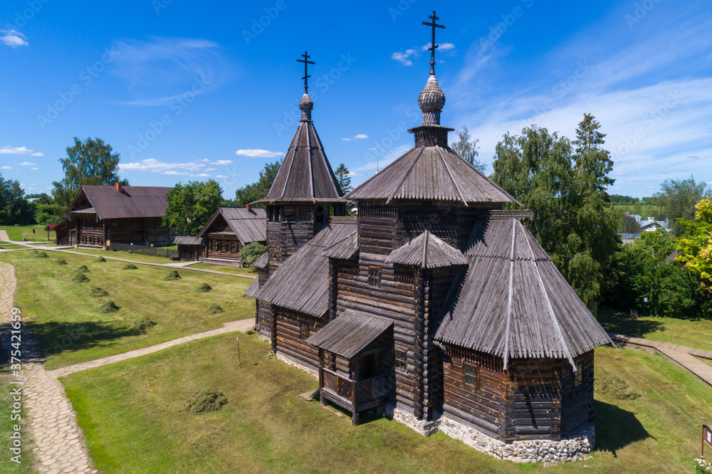 Russian wooden architecture in Suzdal, Russia. Russian wooden architecture in Suzdal, Russia.