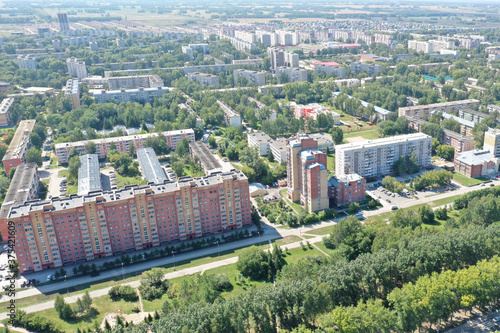 Panorama of the Kirovsky district, the city of Novosibirsk