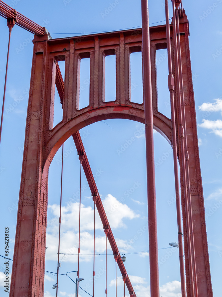 Fototapeta premium Hanging bridge of Necochea