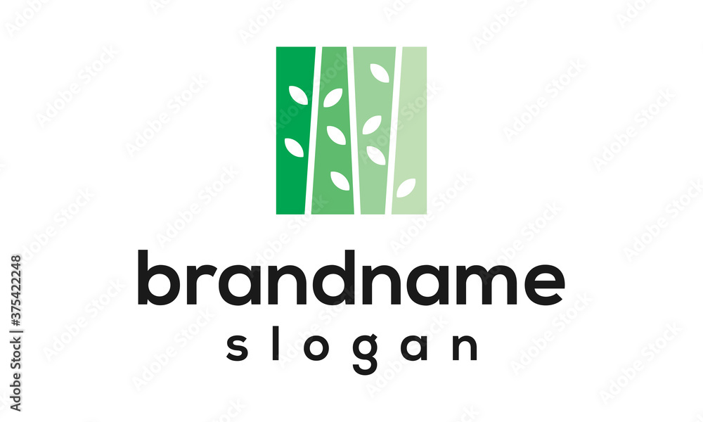 Modern leaf logo design vector Modern leaf logo design vector