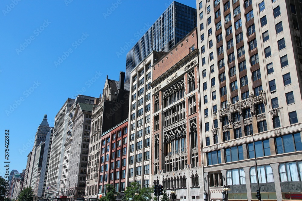 Chicago Michigan Avenue skyline