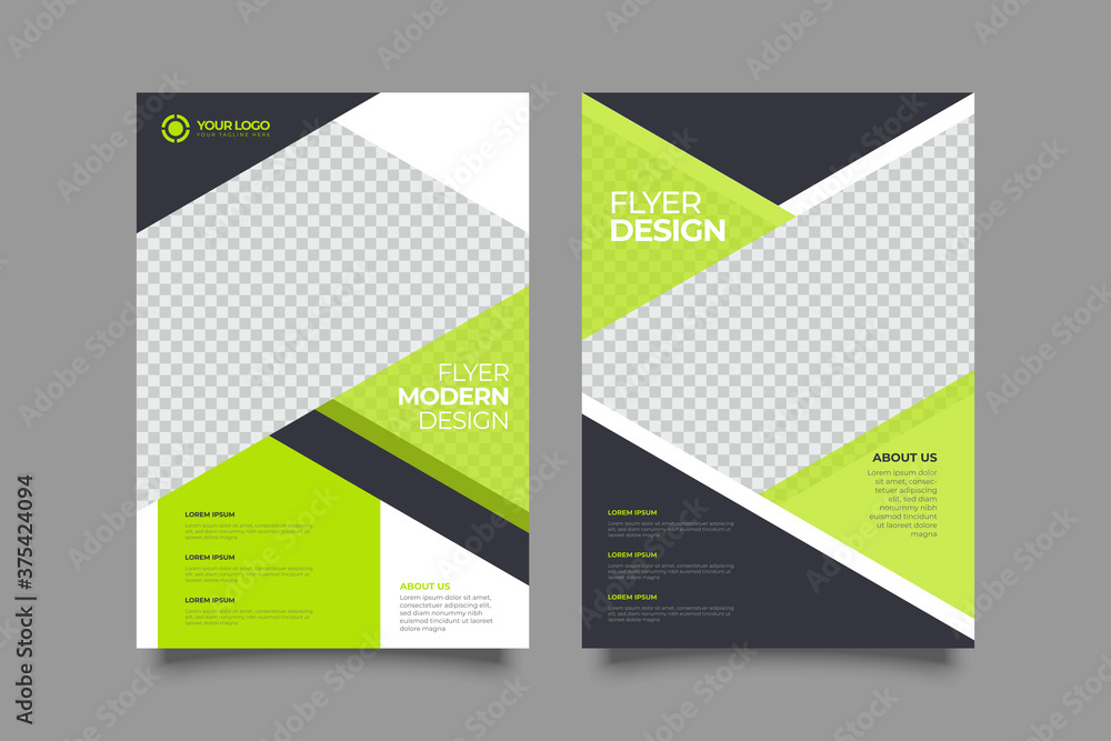 Fototapeta premium Template vector design for Brochure, Annual Report, Magazine, Poster, Corporate Presentation, Portfolio, Flyer, layout modern size A4. Vector illustration