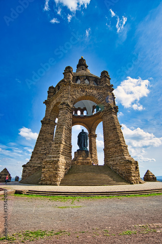 Kaiser Wilhelm Monument in Porta Westfalica North Rhine-Westphalia