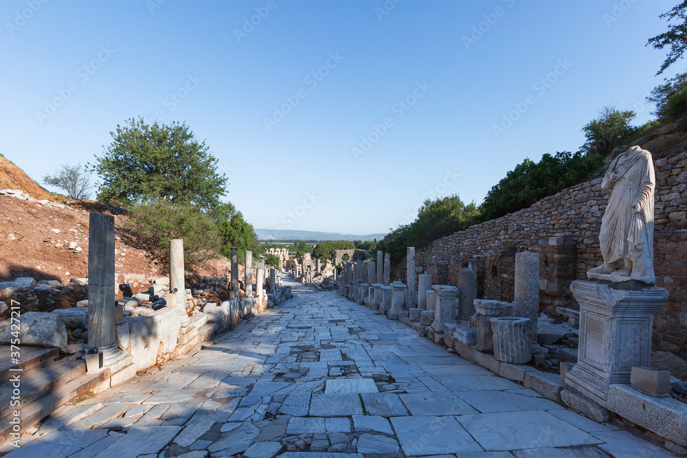 Remains of the Roman city of Ephesus, Turkey
