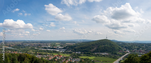 Panorama over the town of Porta Westfalica in North Rhine-Westphalia photo