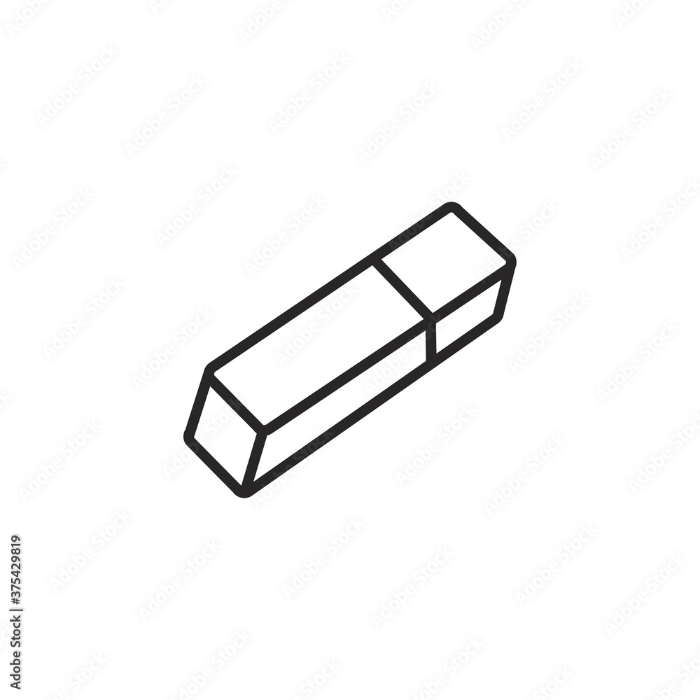 eraser icon design template, vector eps10 eraser icon design template, vector eps10