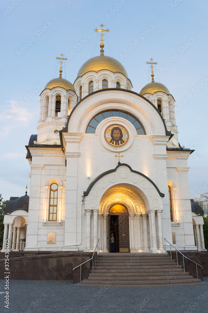 St. George's Church in victory square in Samara