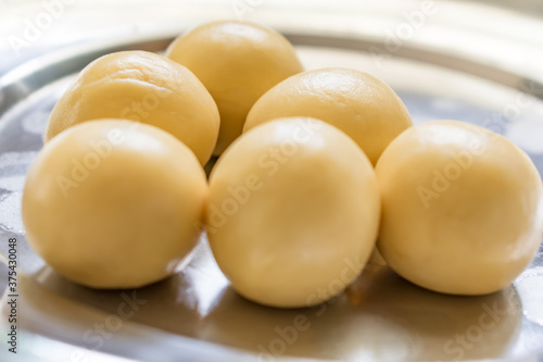 Photography Indian sweet Gulab Jamun, popular festival or wedding food looking awesome