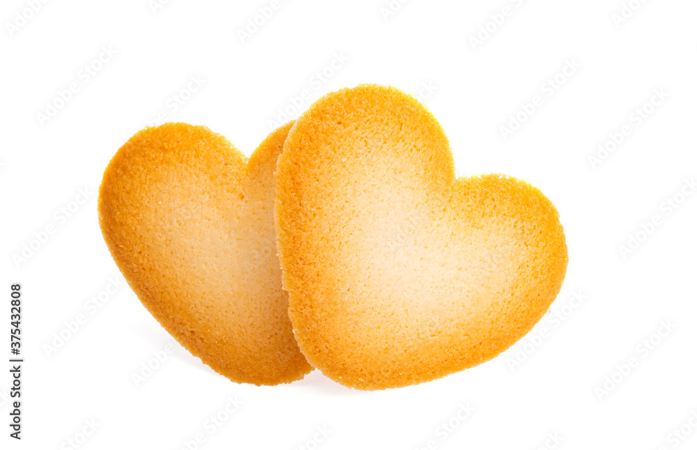 Fototapeta premium Cookie hearts isolated