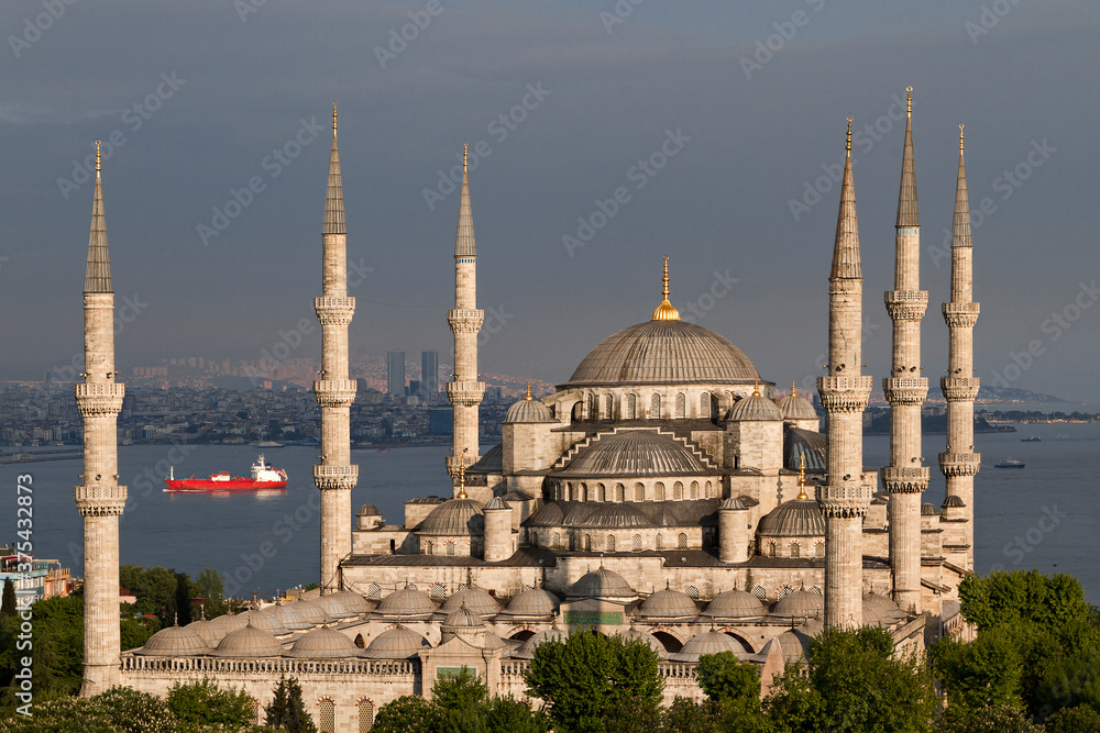 Fototapeta premium Blue Mosque known also as Sultanahmet Mosque, in Istanbul, Turkey