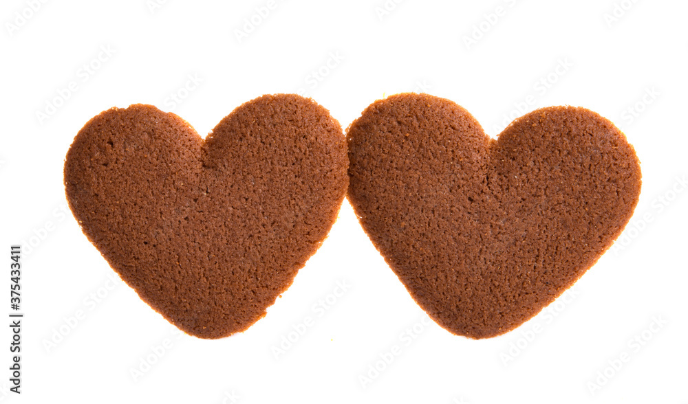 Cookie hearts isolated Cookie hearts isolated