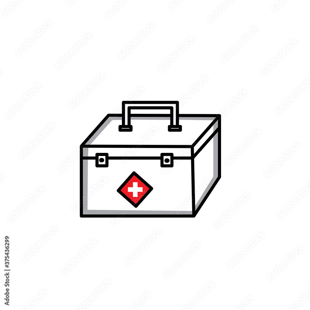 Medicine box icon medical equipment vector design icon Medicine box icon medical equipment vector design icon