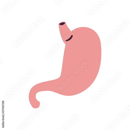 stomach free form style icon vector design