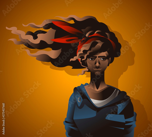 african worker activist woman