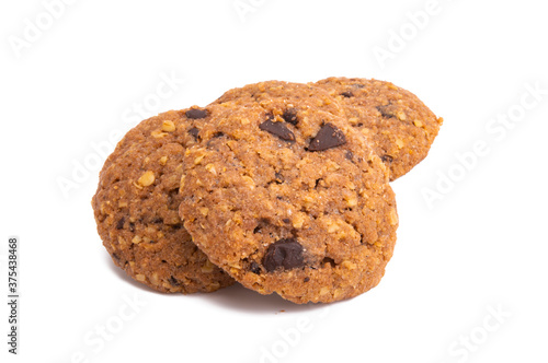 cookies with chocolate isolated