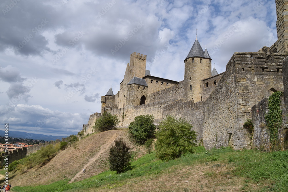 Castillo y muralla de Carcassone en Francia