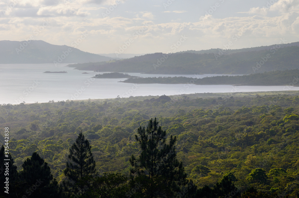 View of artificial Lake Arenal Costa Rica from the Observatory Lodge