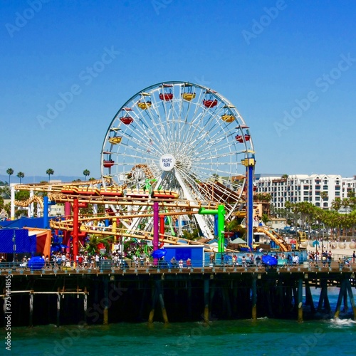 ferris wheel at the amusement park
