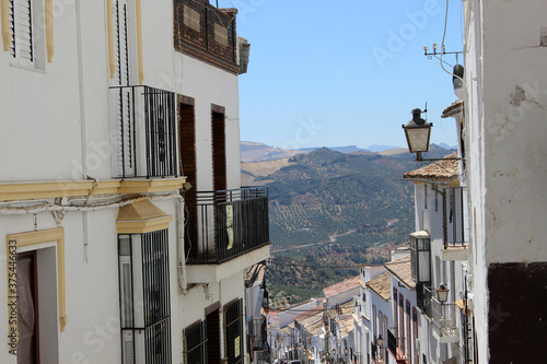 Picturesque streets of the town of Olvera, in the province of Cádiz (Andalusia, Spain) photo