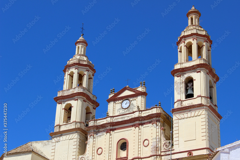 Church of the village of Olvera, in the province of Cádiz (Spain) 