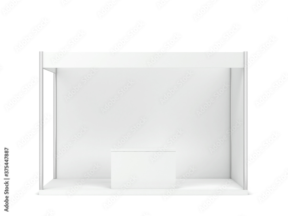 Trade show booth with counter mockup Trade show booth with counter mockup