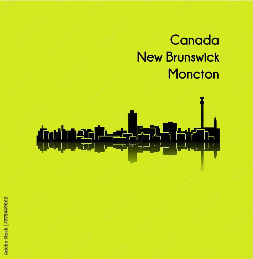 Naklejka premium Moncton, New Brunswick, Canada