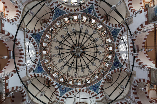 Dome of Historical Rustem Pasha Mosque in Istanbul  Turkey