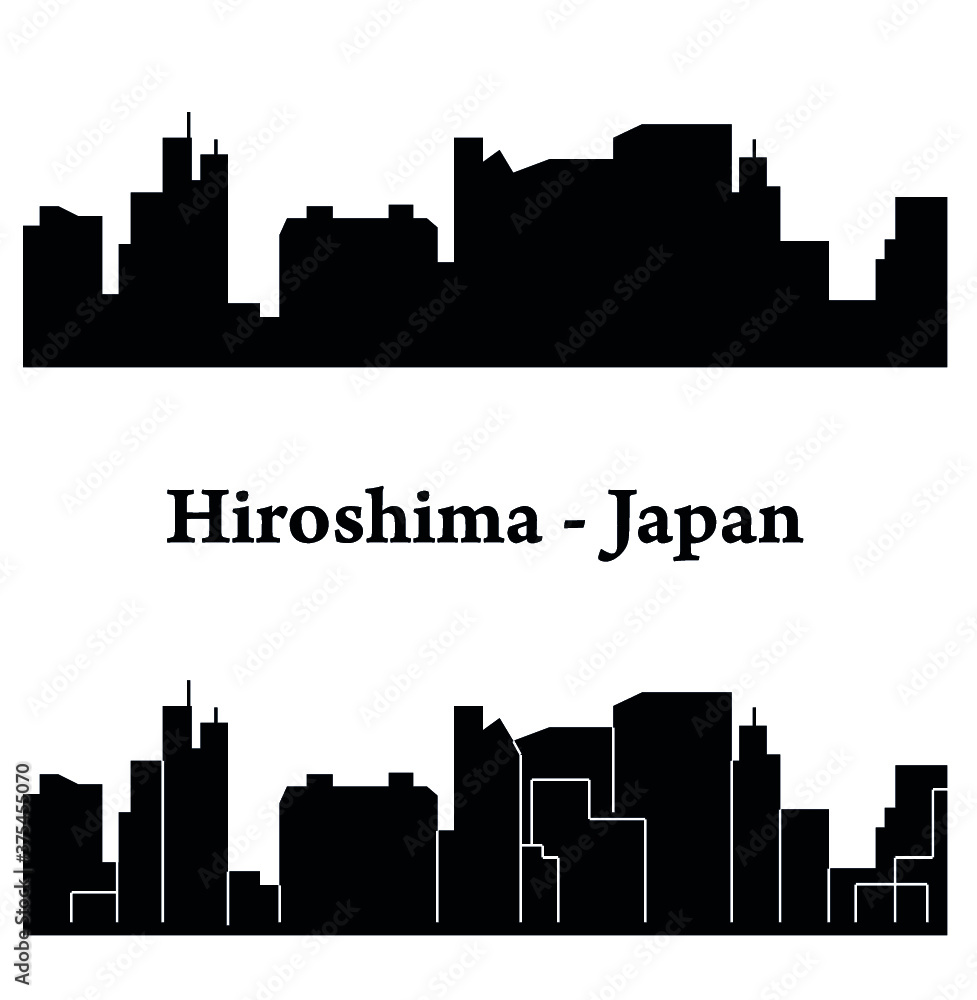 Naklejka premium Hiroshima, Japan