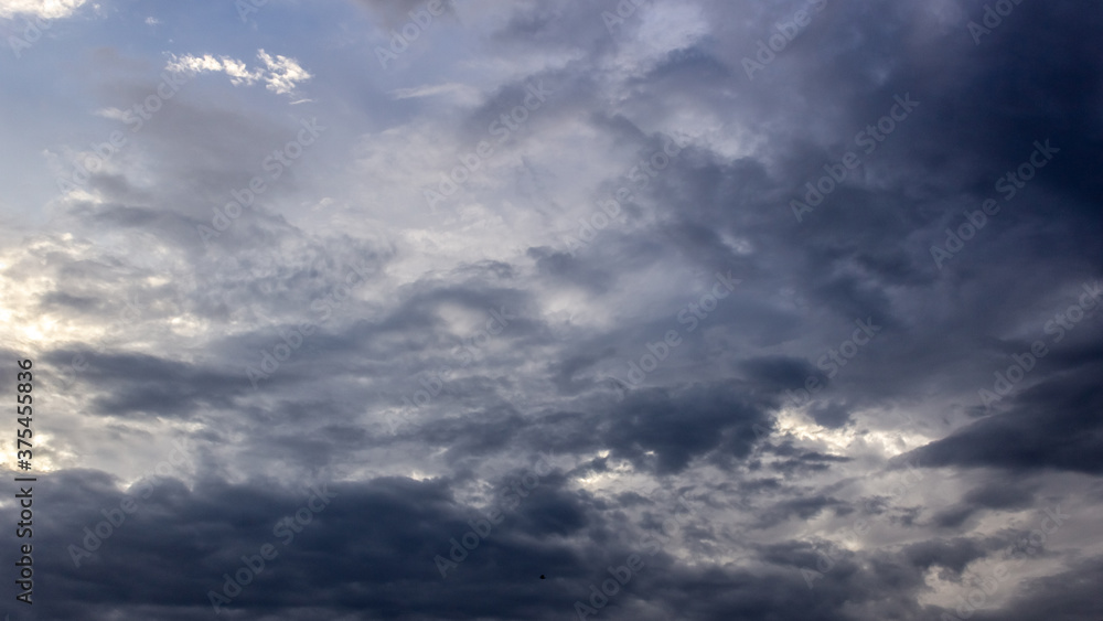 blue sky with clouds