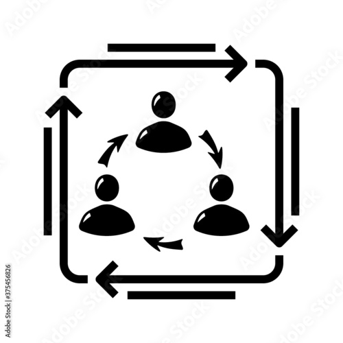 Communication between people vector icon