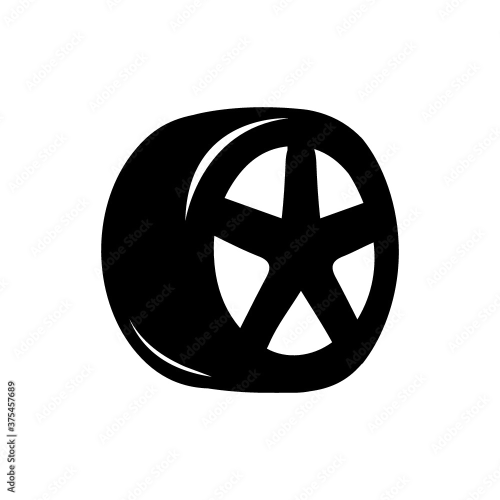 car wheel vector icon car wheel vector icon