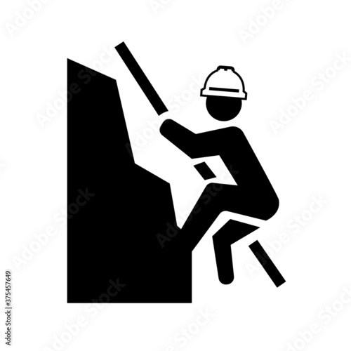 simple climber icon design