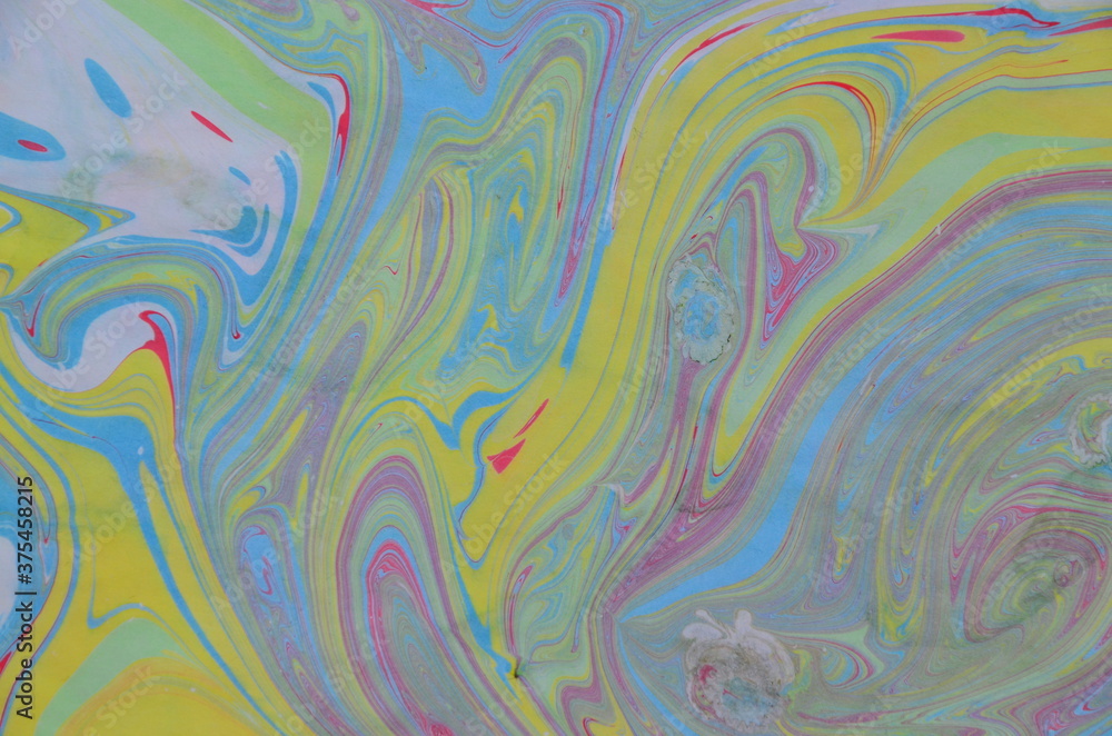 EBRU- Ancient oriental drawing technique. Natural Luxury. Style incorporates the swirls of marble or the ripples of agate a luxe effect. Traditional Ottoman Turkish marbling art. abstract background