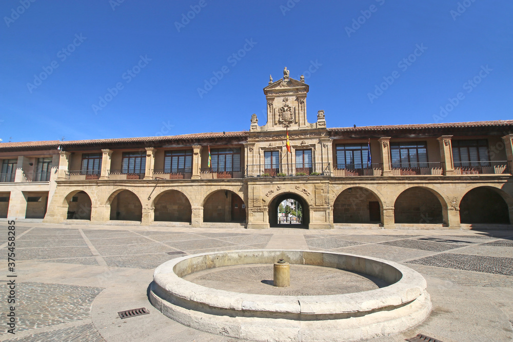 Obraz premium Main Square in Santo Domingo de Calzada, Spain