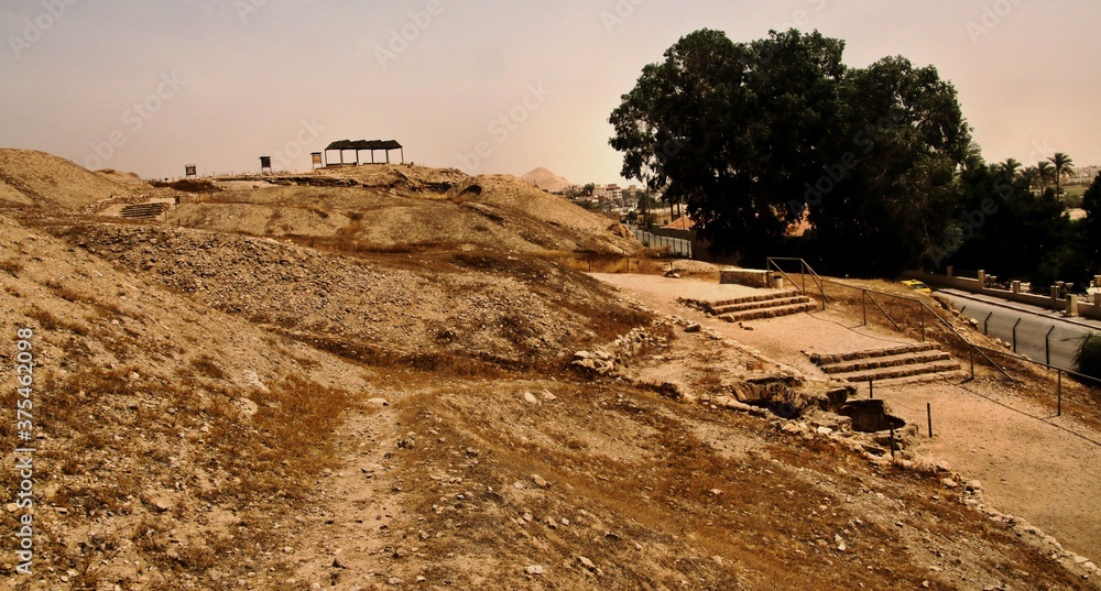 Obraz premium A view of the old City of Jericho in Israel