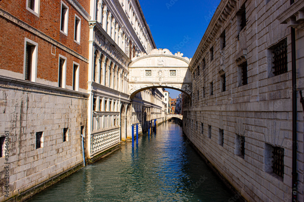 Bridge of Sighs is one of the most famous bridges in Venice. Built in the 17th century. It was used as a prison.