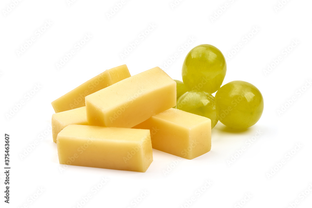Holland cheese, isolated on white background Holland cheese, isolated on white background