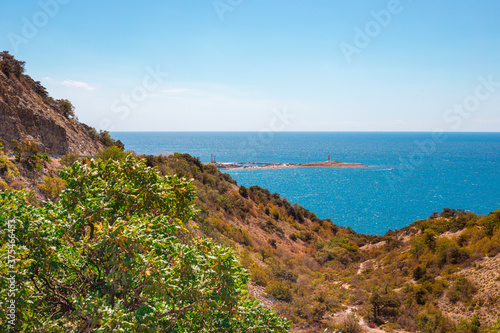 Wallpaper Mural Panoramic observation deck Bolshoy Utrish. Sea and mountains. Beauty of nature. Torontodigital.ca