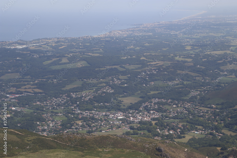 View of the mountains of the Basque Country