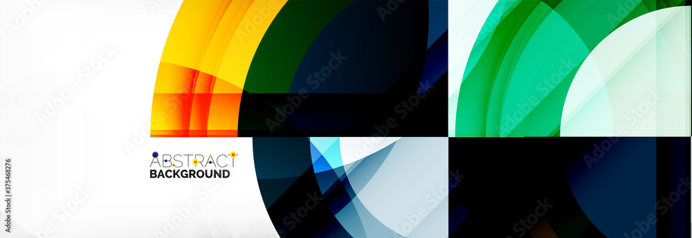 Round shapes, triangles and circles. Modern abstract background Round shapes, triangles and circles. Modern abstract background