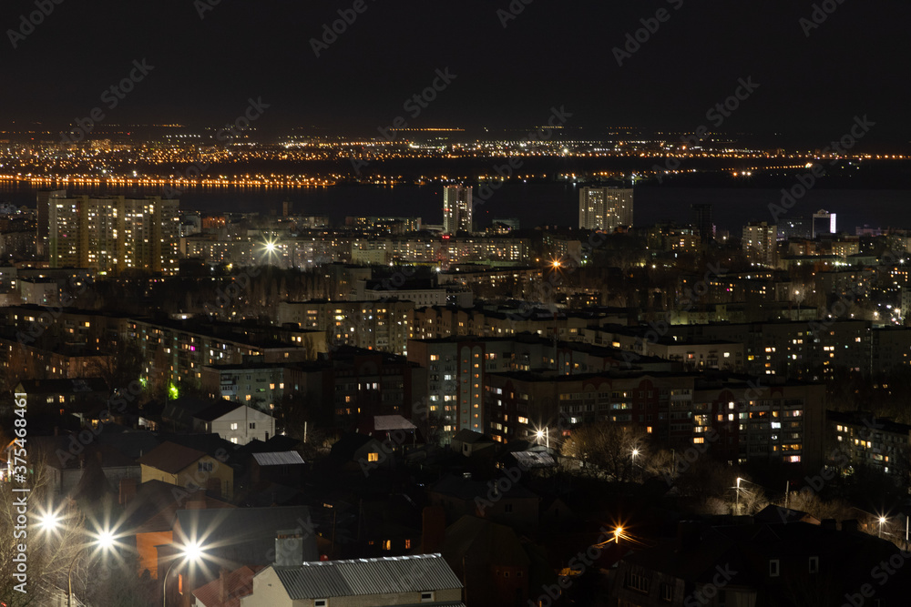 Obraz premium Evening city