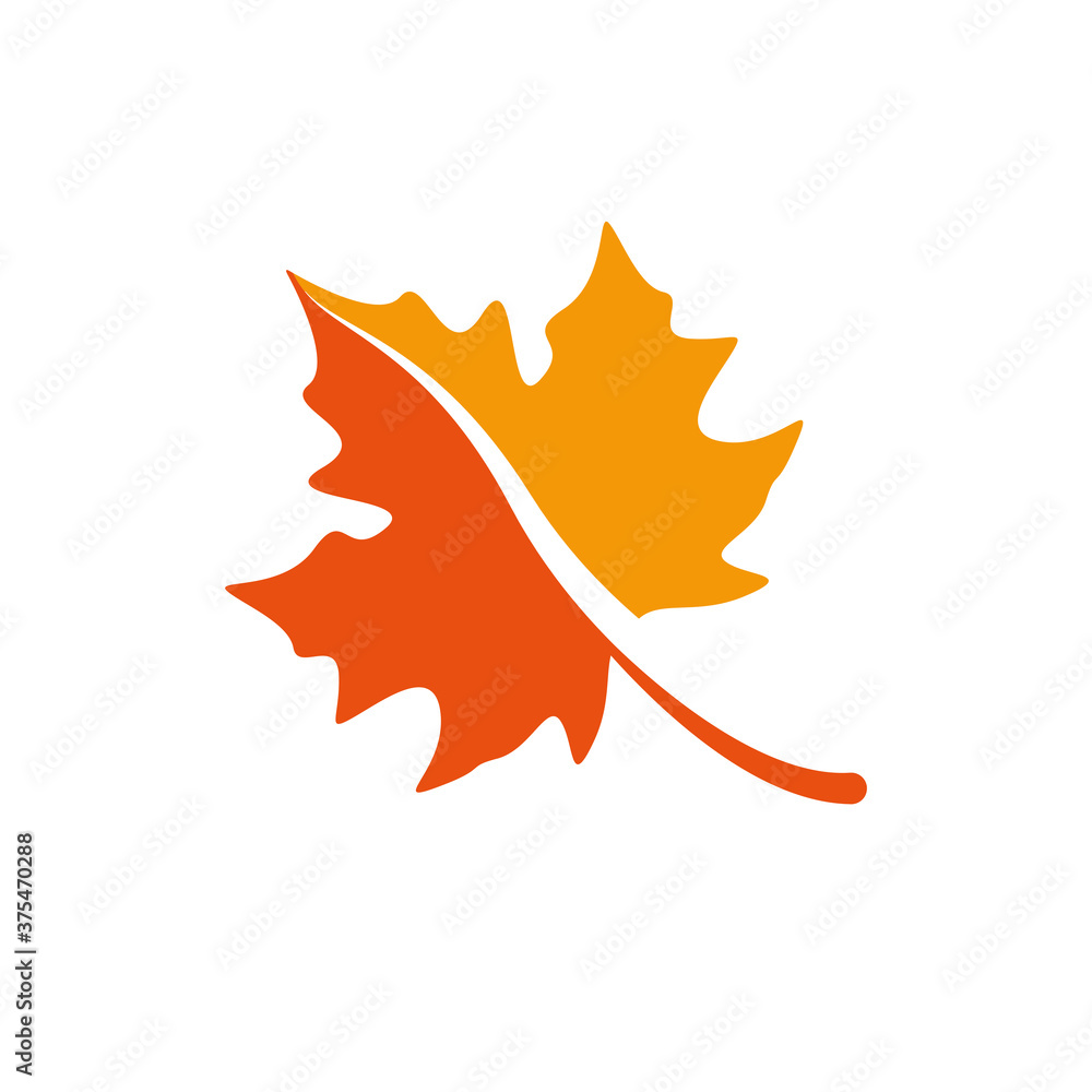 Naklejka premium maple leave graphich design vector