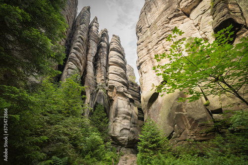 Teplické skály, teplicke skaly, rock city, czech republic, mountain table photo