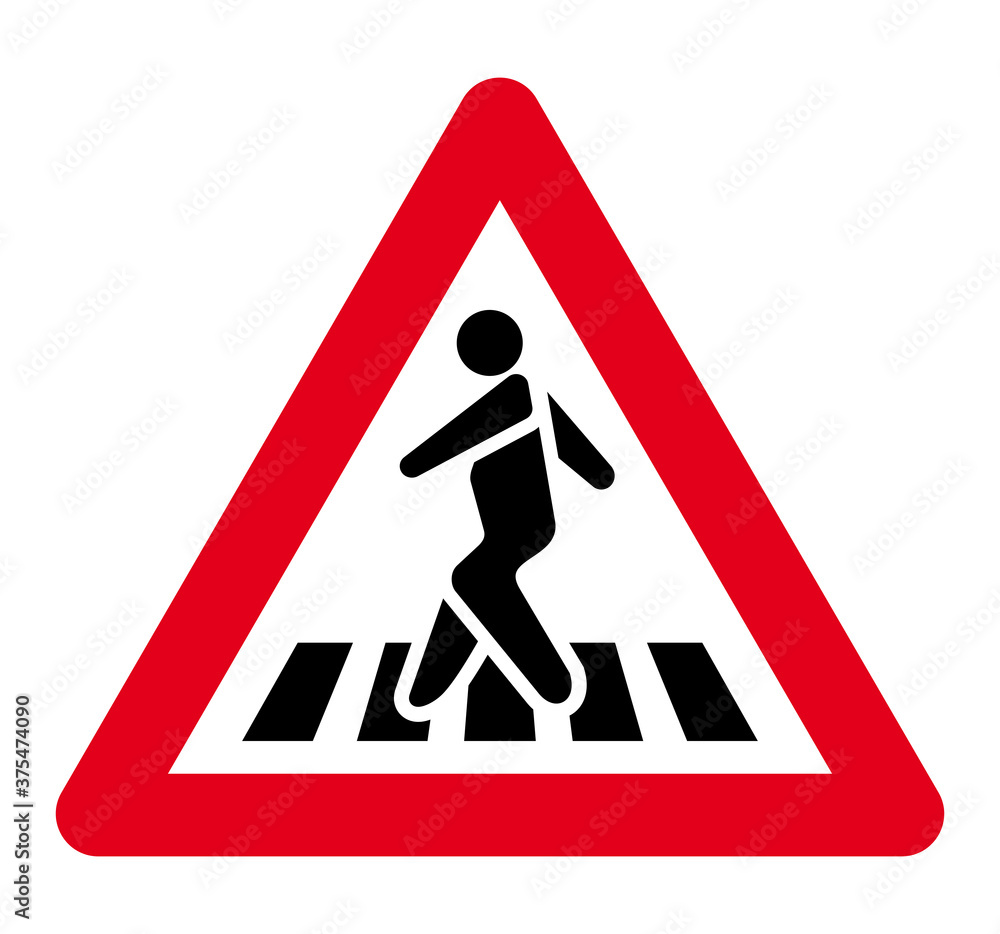 No walk icon access for pedestrians prohibition sign No walk icon access for pedestrians prohibition sign