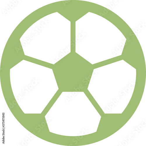 サッカーボールアイコンイラスト