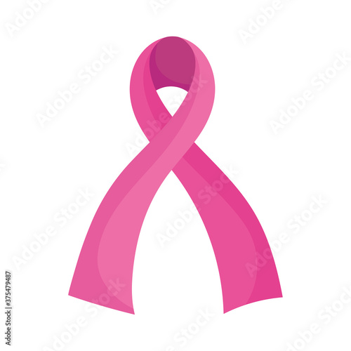 breast cancer awareness month pink ribbon cartoon vector