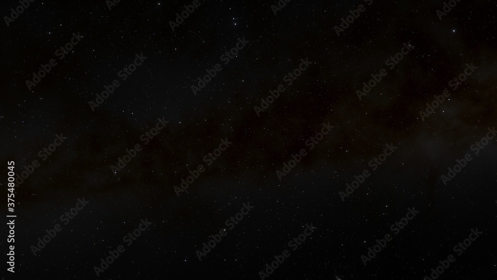 Fototapeta premium Stars in sky, starry night starlight shine of milky way, space cosmic background, starry background 3d render