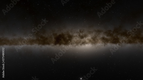 Stars in sky, starry night starlight shine of milky way, space cosmic background, starry background 3d render © ANDREI
