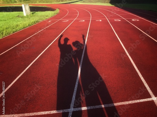 Shadows of track and field